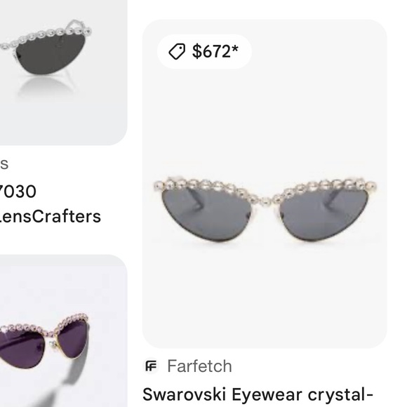 Swarovski Lavender Crystal Sunglasses - Picture 8 of 9